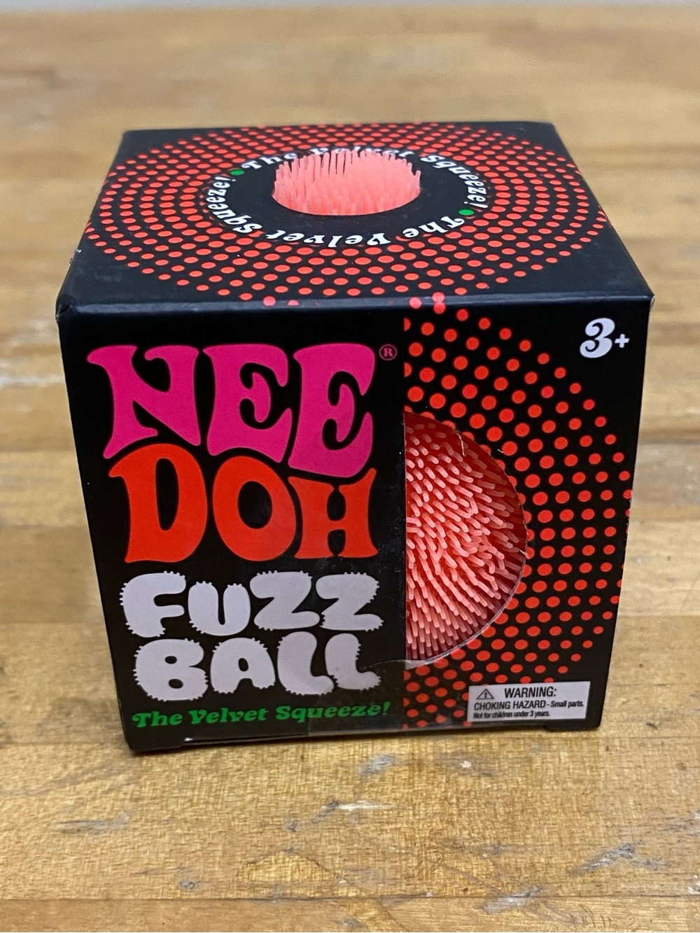Needoh Fuzz Ball The Velvet Squeeze Orange Ball Schylling New